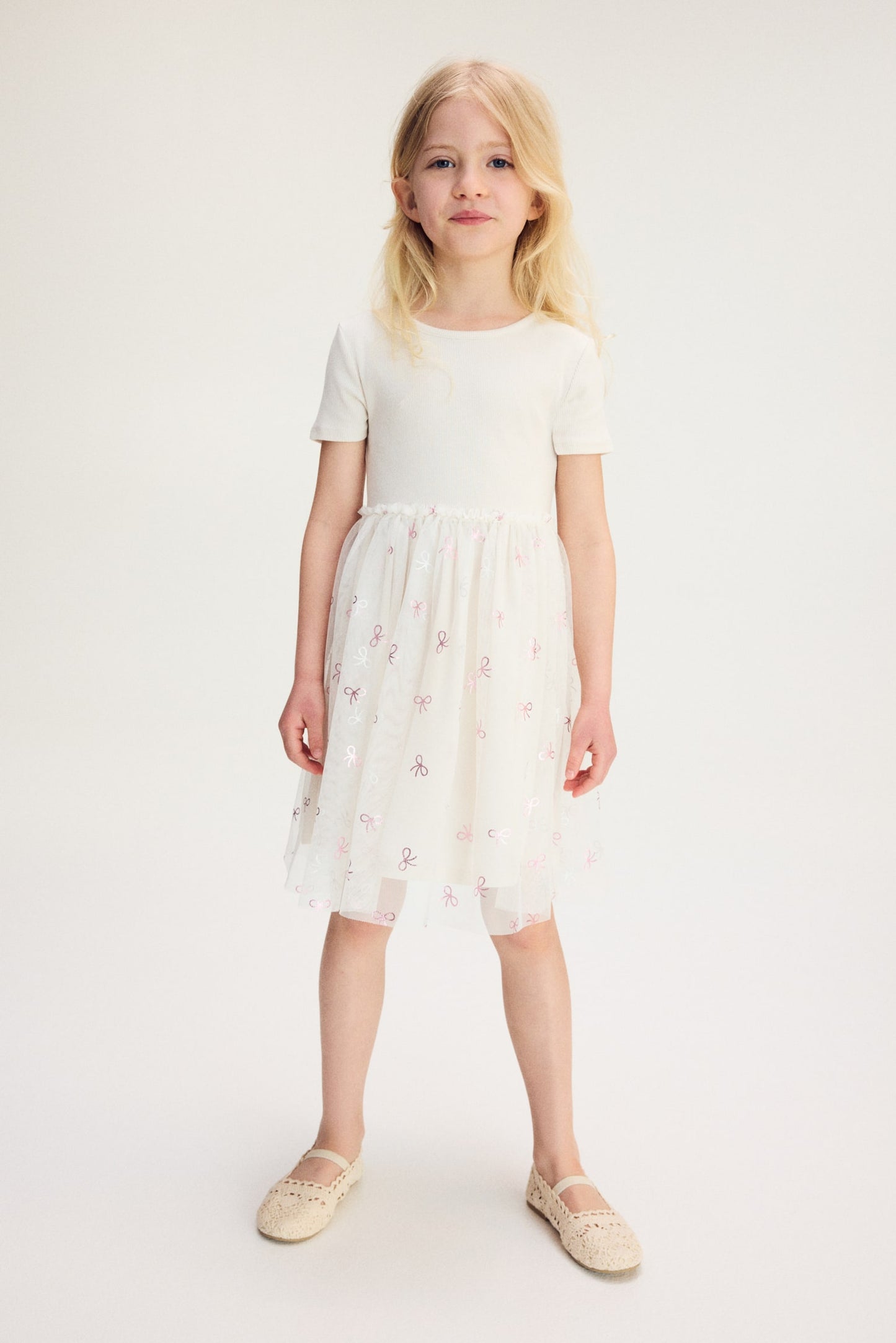 Dress with Tulle Skirt