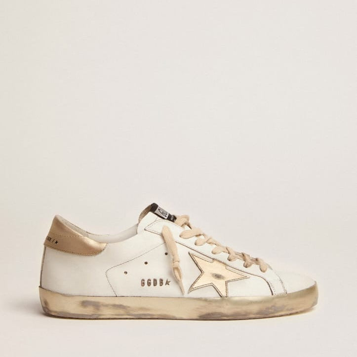 Women's Super-Star sneakers with gold foxing | Golden Goose