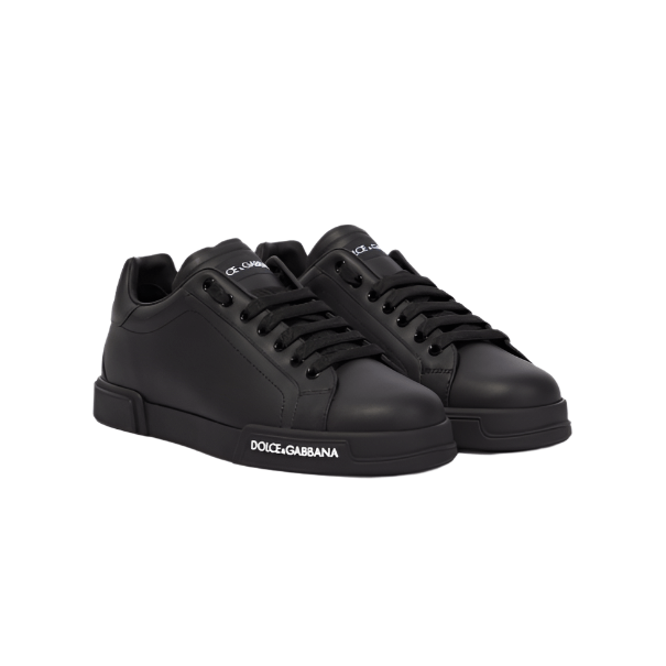 Dolce & Gabbana Men's Black Leather Sneaker