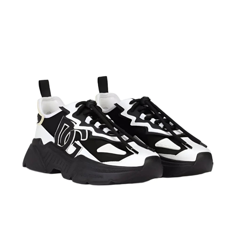 Dolce & Gabbana White & Black Daymaster Sneaker
