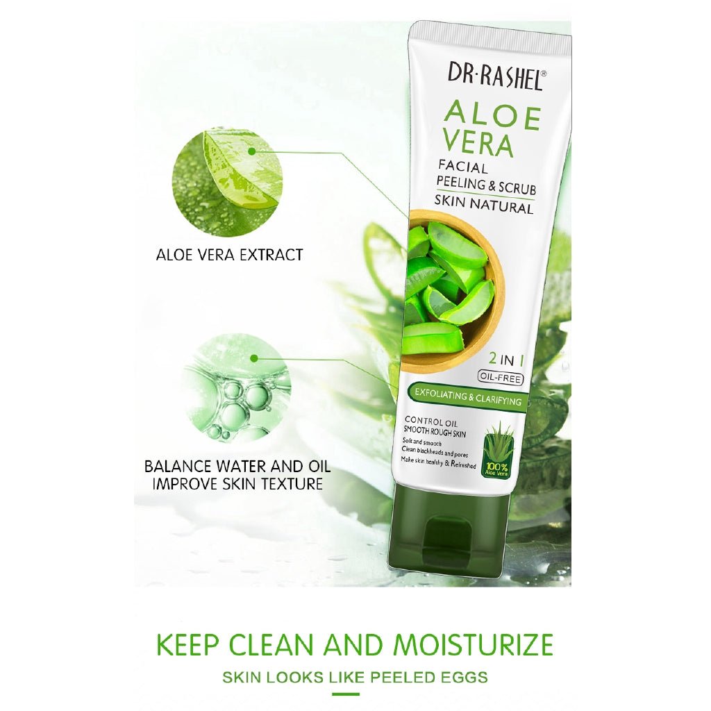 Dr.Rashel Aloe Vera Facial Peeling And Scrub - BEAUTY BAR
