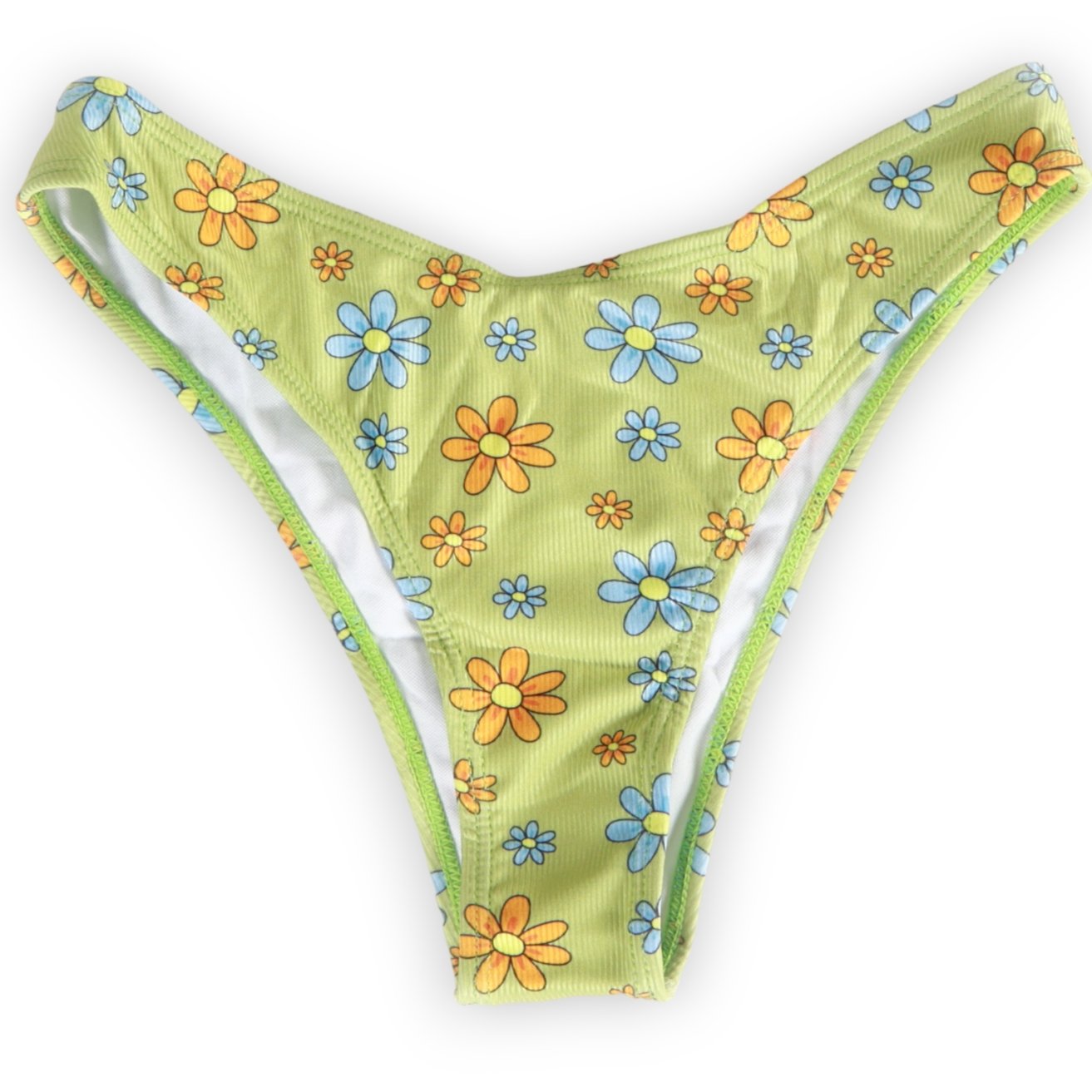 Garfield And Flower Print Green Bikini Swimwear - BEAUTY BAR