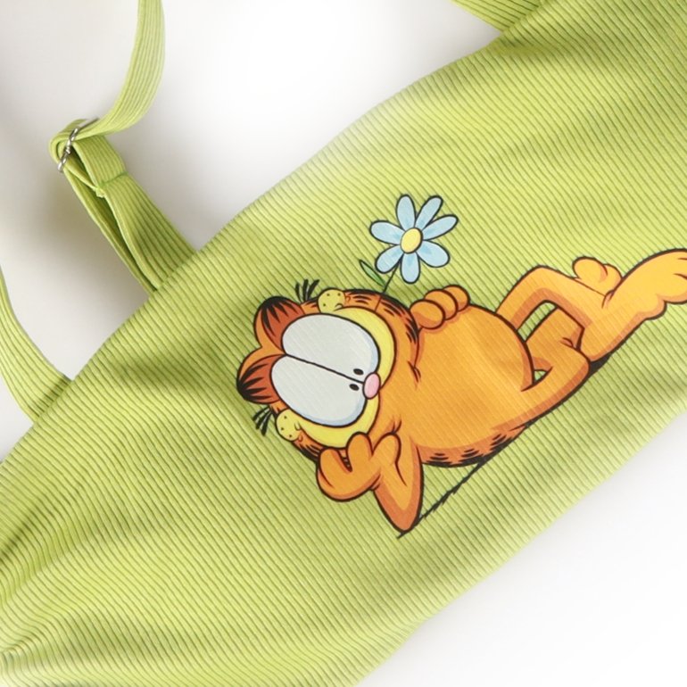 Garfield And Flower Print Green Bikini Swimwear - BEAUTY BAR