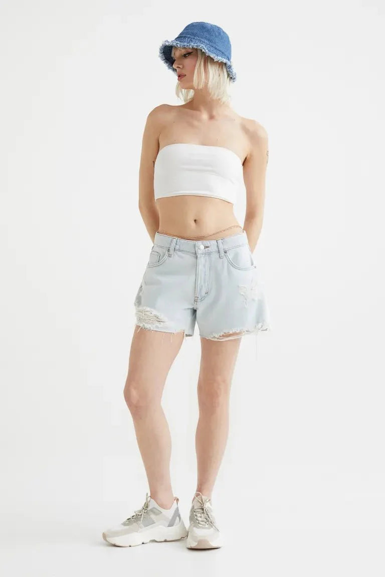 H&M 90's Boyfriend Low Denim shorts - BEAUTY BAR