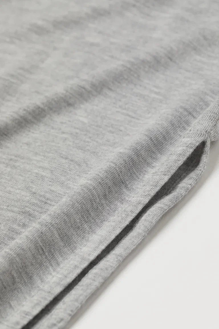 H&M Basic Long Dress Gray - BEAUTY BAR
