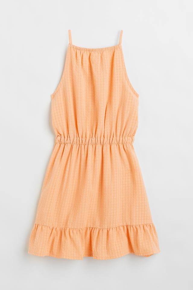 H&M Cut-Out Dress Light Orange - BEAUTY BAR