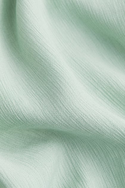 H&M Puff-Sleeved Top Light Green - BEAUTY BAR