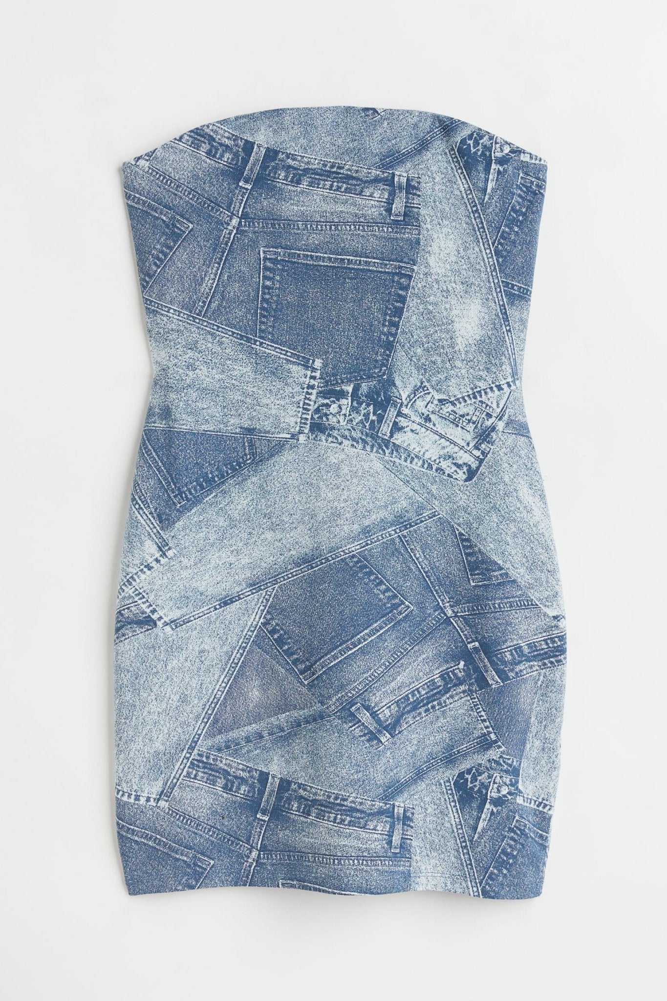 H&M Short, Fitted, Bandeau Dress - BEAUTY BAR