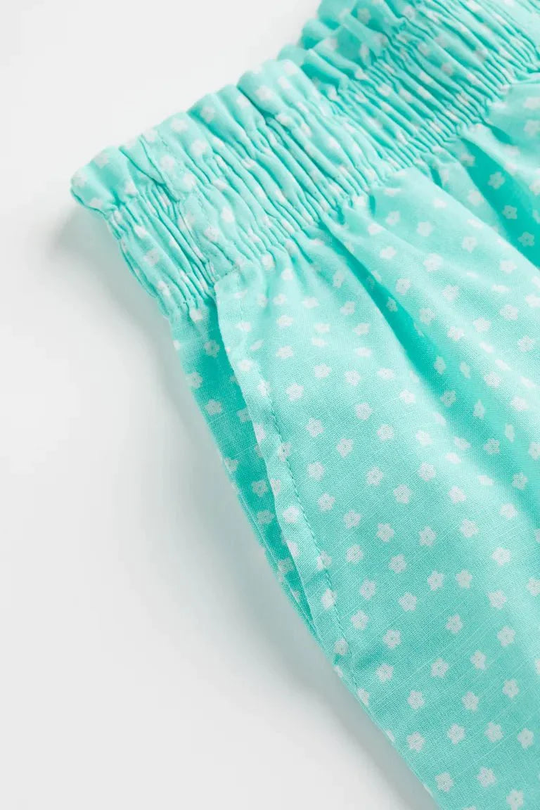 H&M Shorts Turquoise/floral - BEAUTY BAR