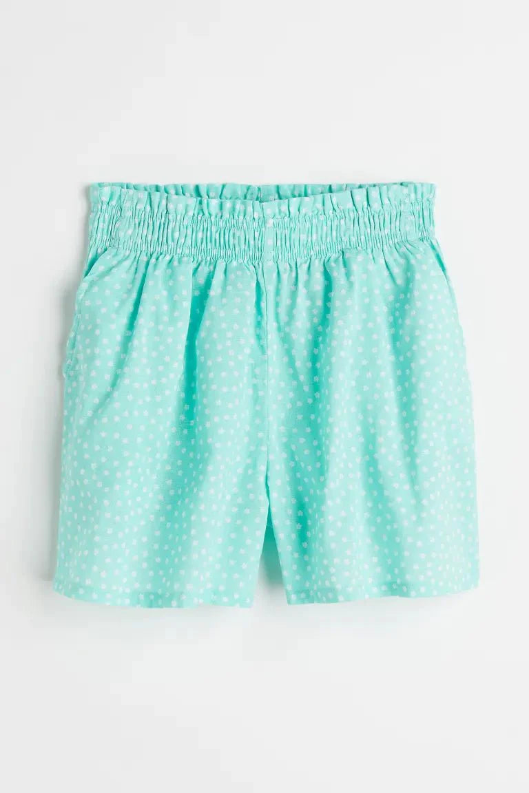 H&M Shorts Turquoise/floral - BEAUTY BAR