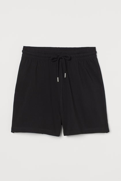 H&M Sweatshirt Shorts Black - BEAUTY BAR