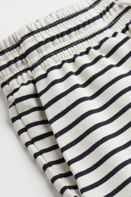 H&M Sweatshirt Shorts Dark Blue/Striped - BEAUTY BAR