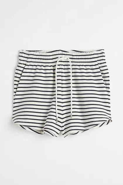 H&M Sweatshirt Shorts Dark Blue/Striped - BEAUTY BAR