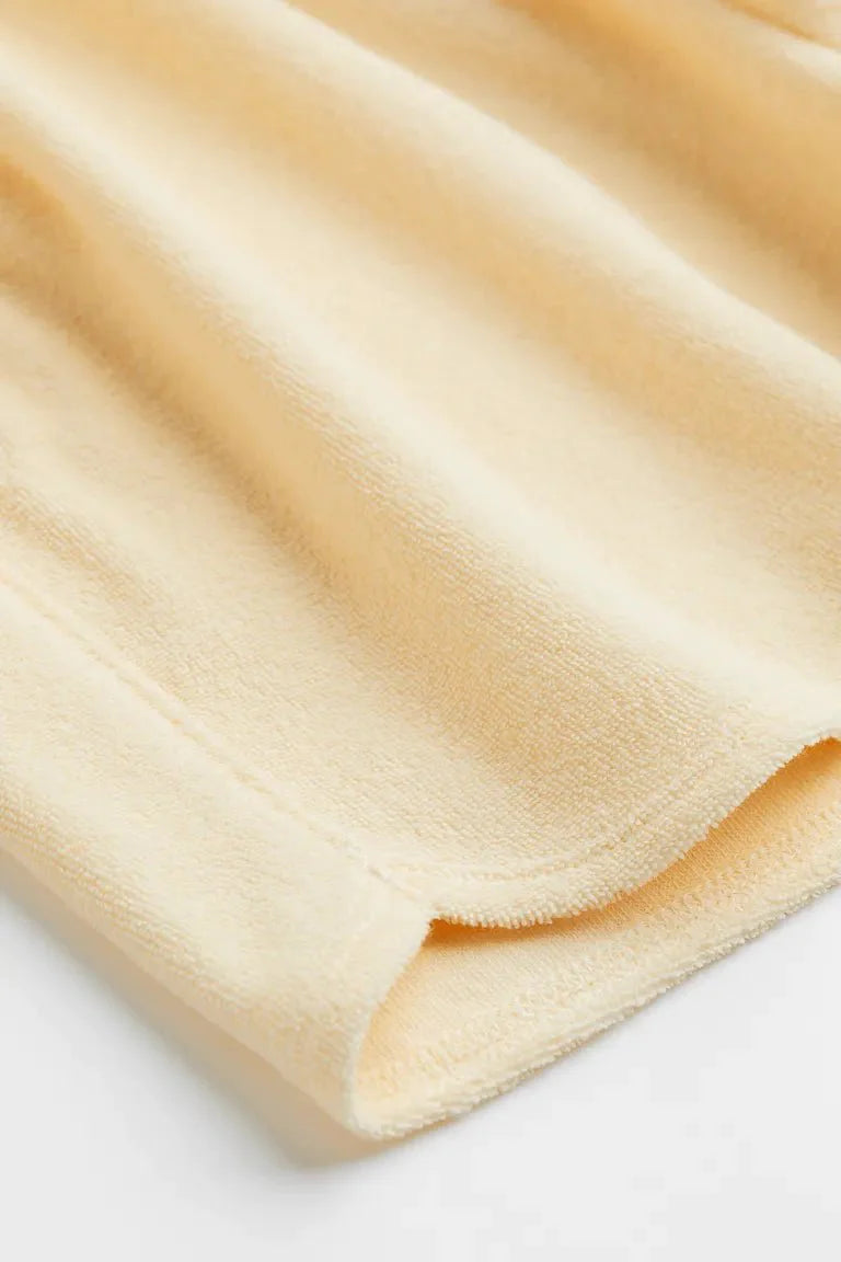 H&M Terry Shorts Light Yellow - BEAUTY BAR