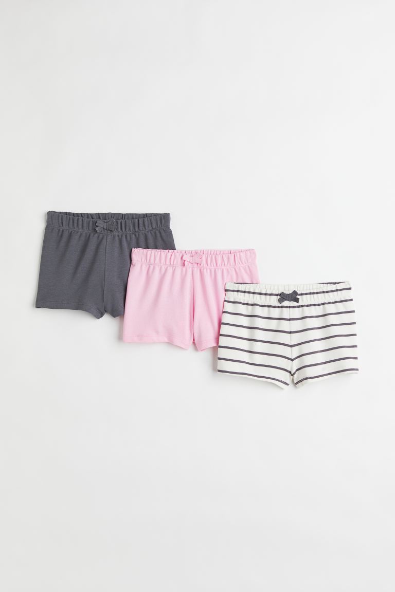 3-pack cotton shorts