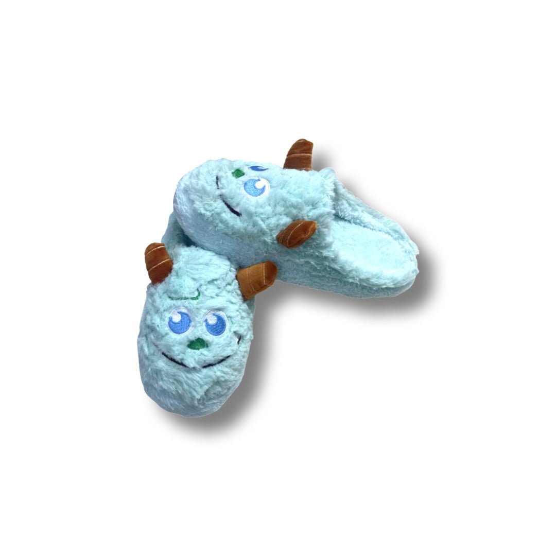Monster`s Warm Mint Green Plush Slipper