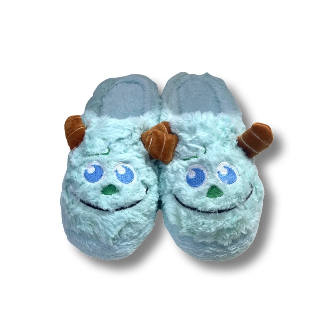 Monster`s Warm Mint Green Plush Slipper