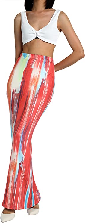 Slim Fit Stretchy Maxi Skirts - BEAUTY BAR