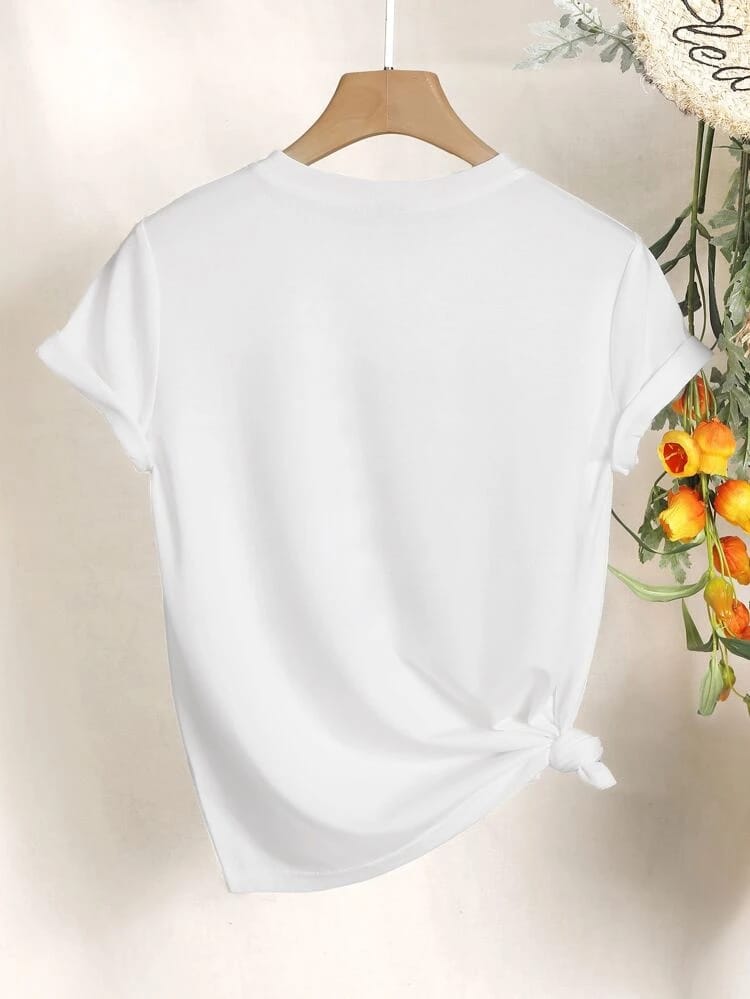 Slogan Graphic Tee Over Size - BEAUTY BAR