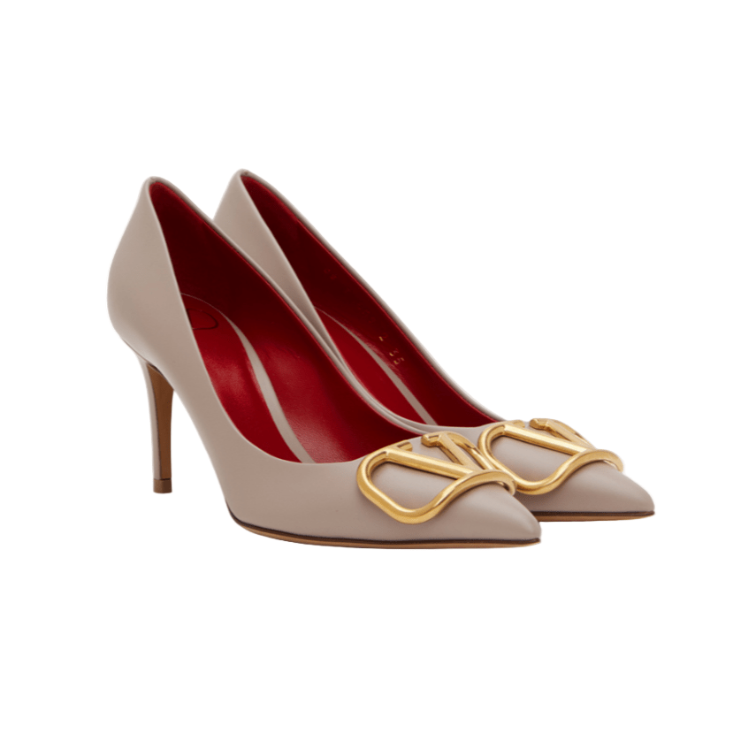 Valentino Taupe V Heels