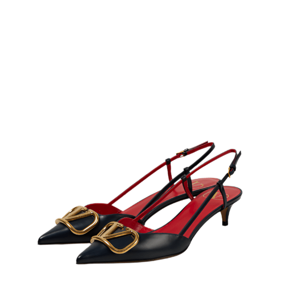 VLogo Signature Calfskin Slingback Pump