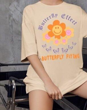 Yellow T-Shirts Crew Neck Long Sleeve Oversized - BEAUTY BAR