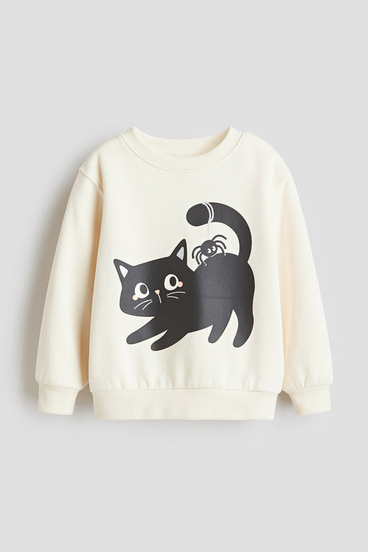 Printed Brushed-Inside Sweatshirt