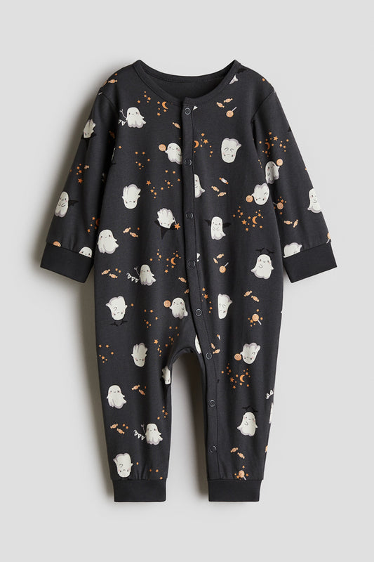 Patterned Pajama Jumpsuit