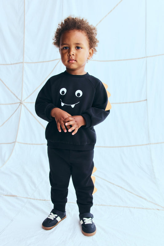 2-piece appliquéd sweatshirt set