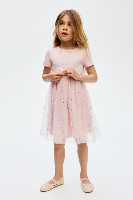 Dress with Tulle Skirt