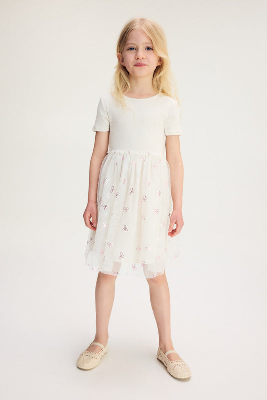 Dress with Tulle Skirt