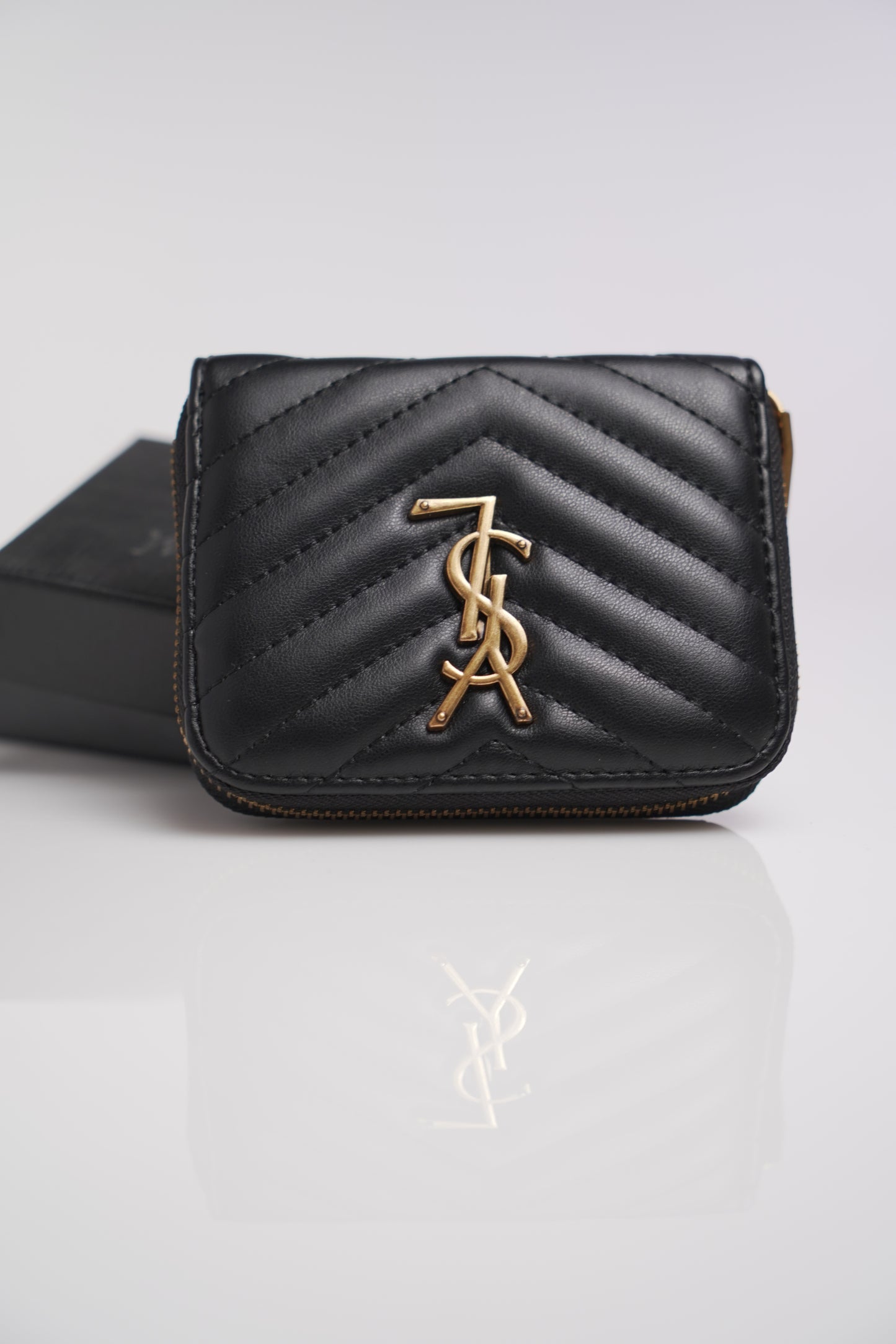 Saint Laurent Monogram Compact Zip Around