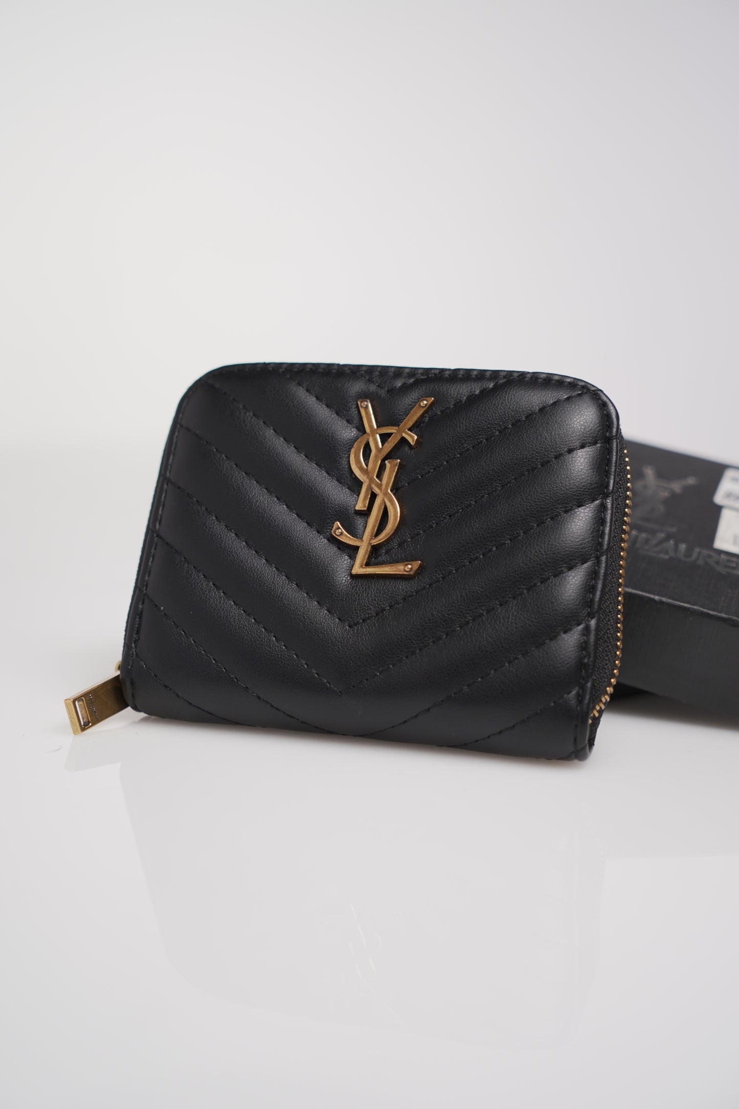 Saint Laurent Monogram Compact Zip Around