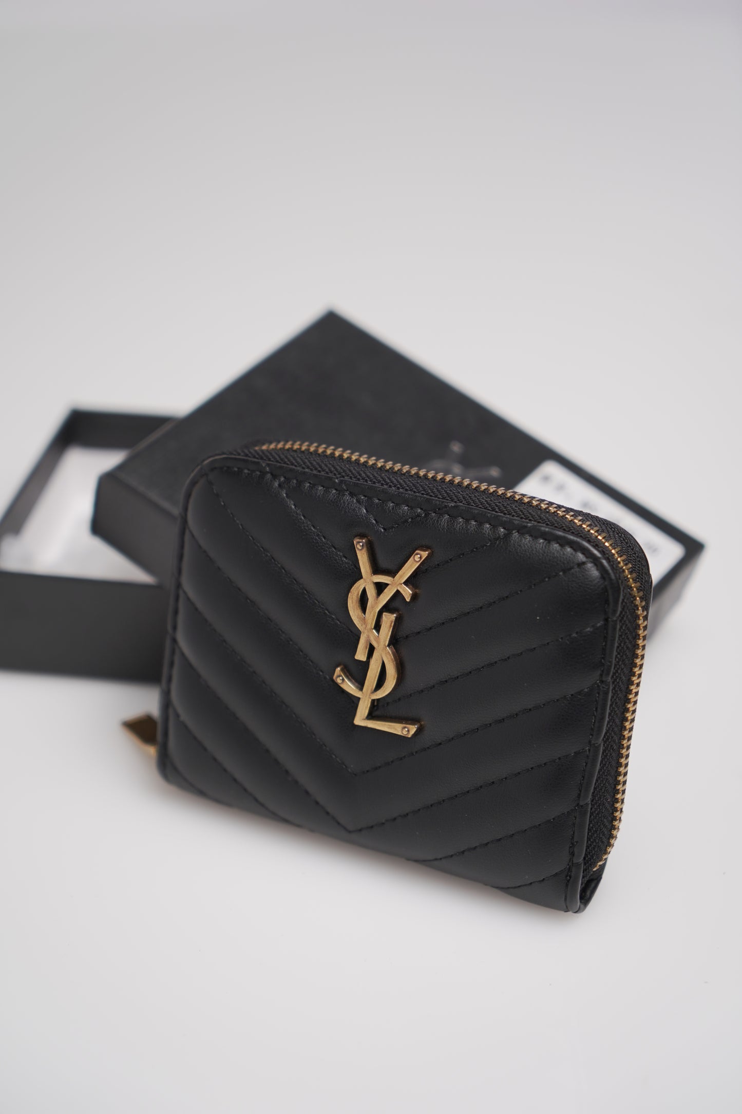 Saint Laurent Monogram Compact Zip Around