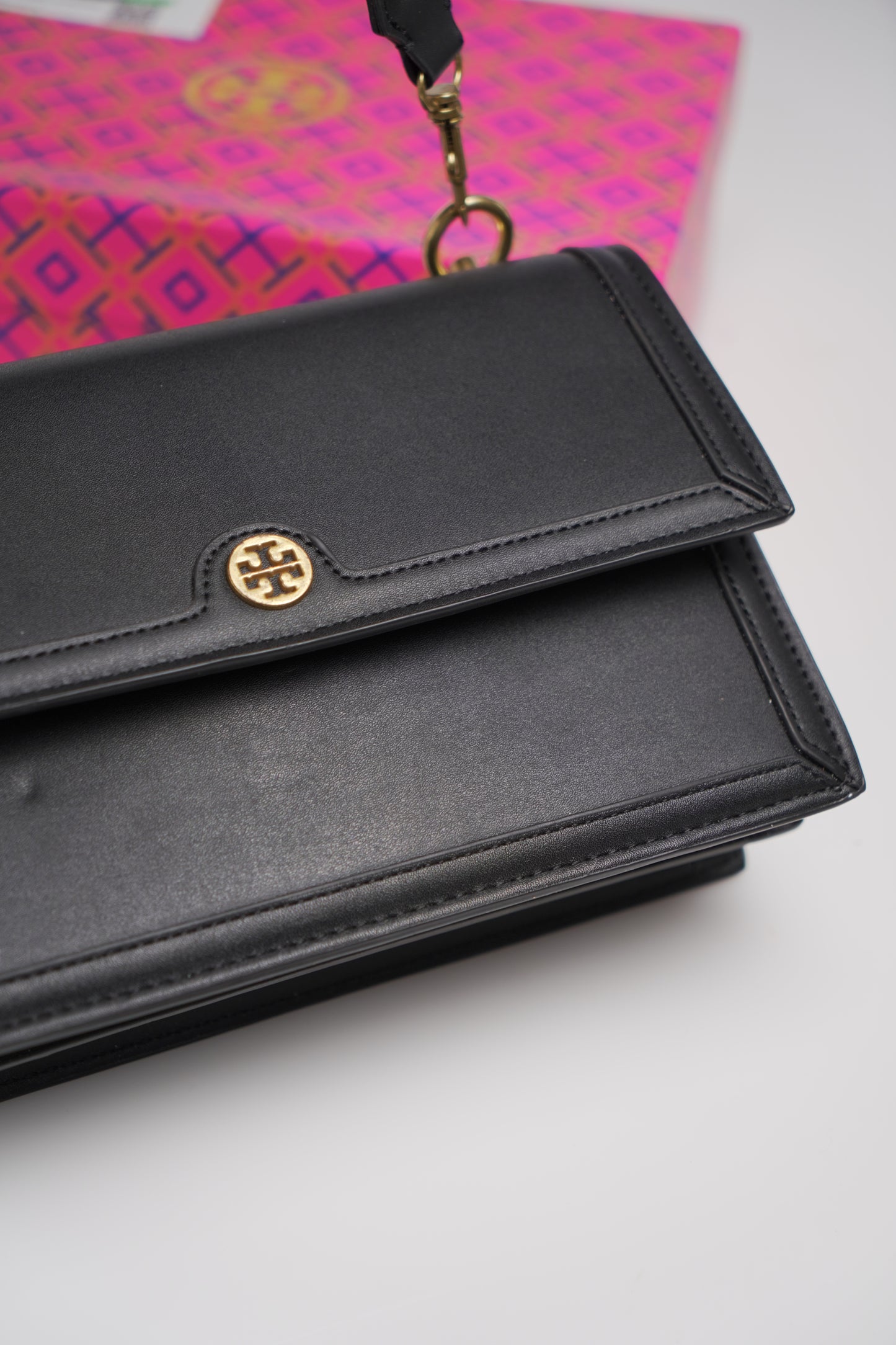 Tory Burch T Monogram Leather Shoulder Bag