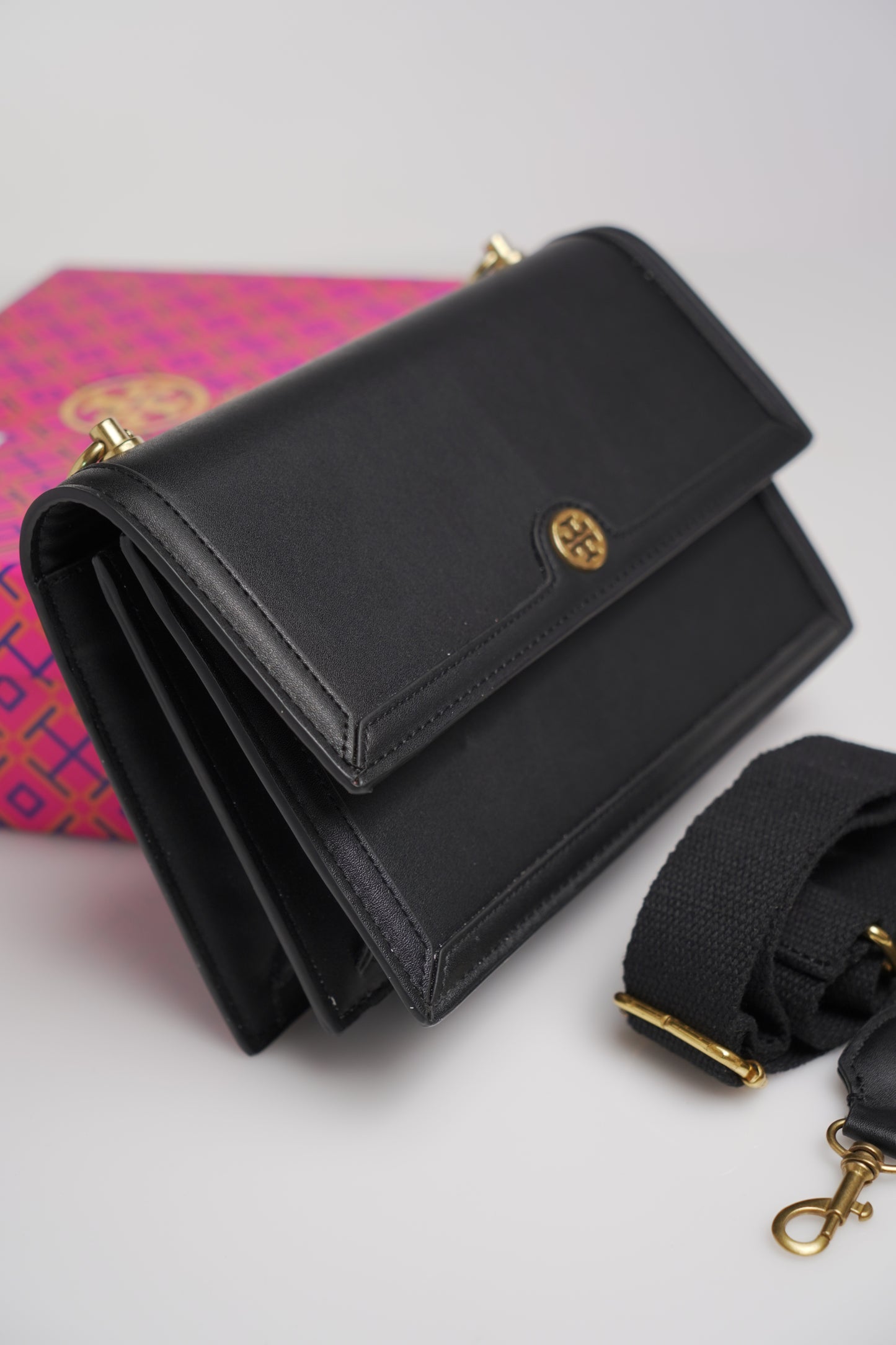 Tory Burch T Monogram Leather Shoulder Bag