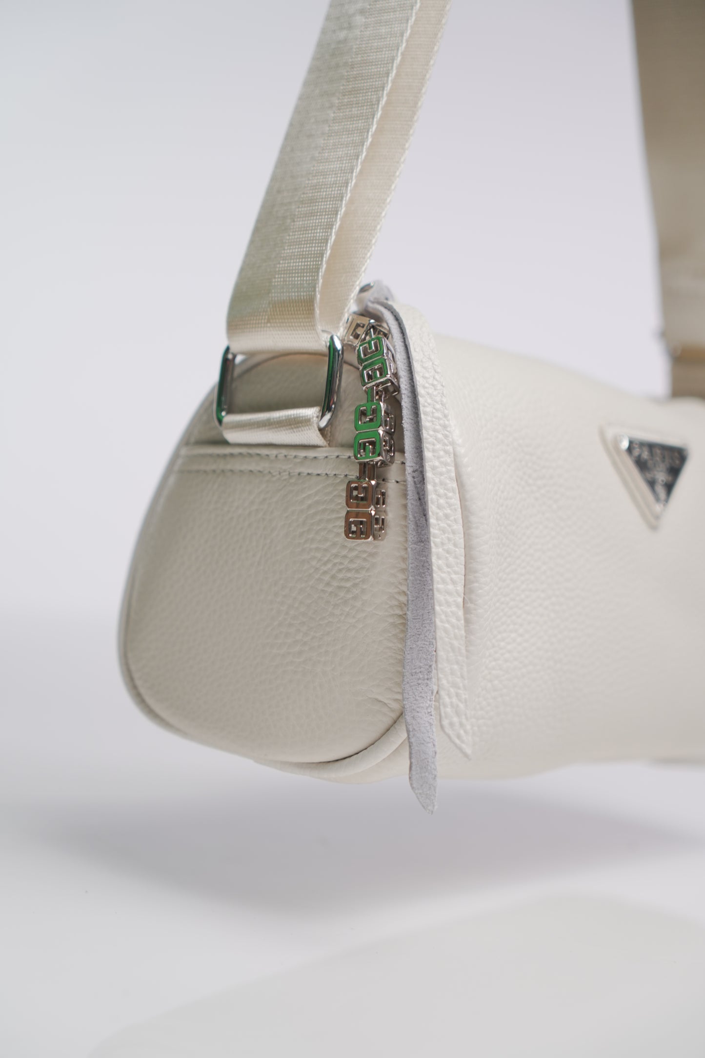 Prada Vitello Daino Soft Cross Body White