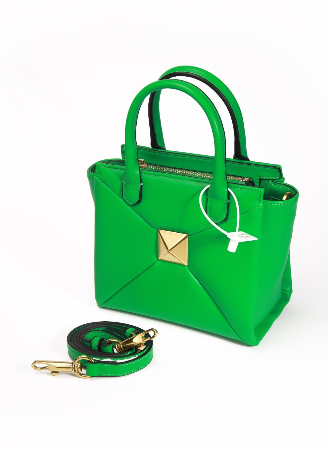 Valentino Garavani One Stud Small Leather Crossbody Bag In Green