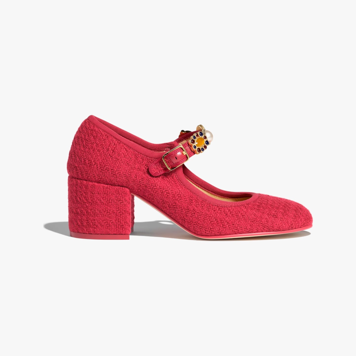 Chanel Red Mary Janes