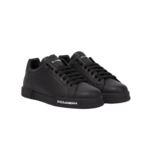 Dolce & Gabbana Men's Black Leather Sneaker