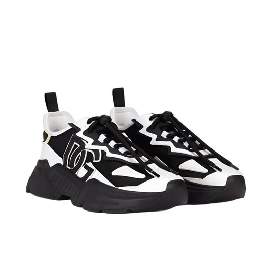 Dolce & Gabbana White & Black Daymaster Sneaker