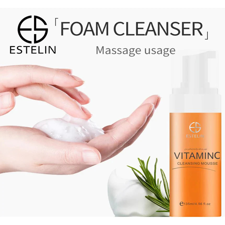 Estelin Makeup Remover Vitamin C Brightening Cleansing Mousse - BEAUTY BAR