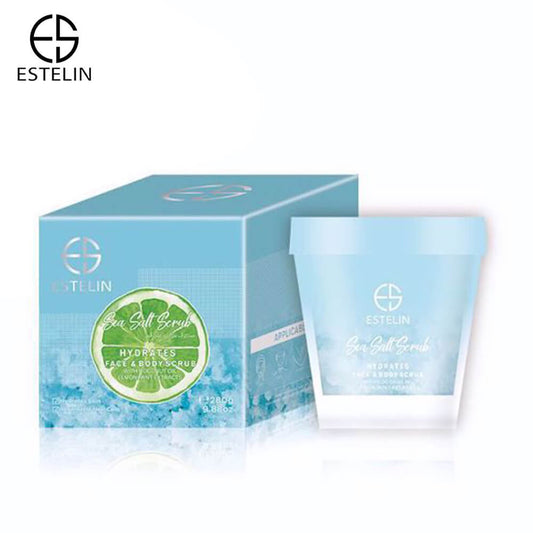 Estelin Sea Salt Hydrates Body & Face Scrub - BEAUTY BAR