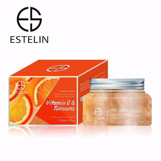 Estelin Vitamin C & Turmeric Body & Face Scrub - BEAUTY BAR