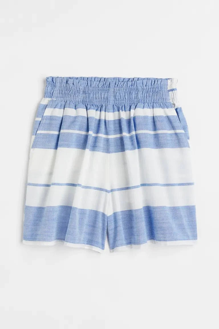 H&M Girl Blue And White Coton Short - BEAUTY BAR