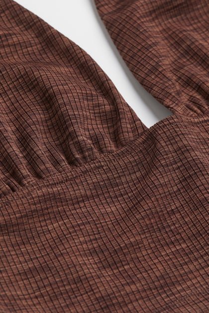 H&M Halterneck Top Brown Marl - BEAUTY BAR