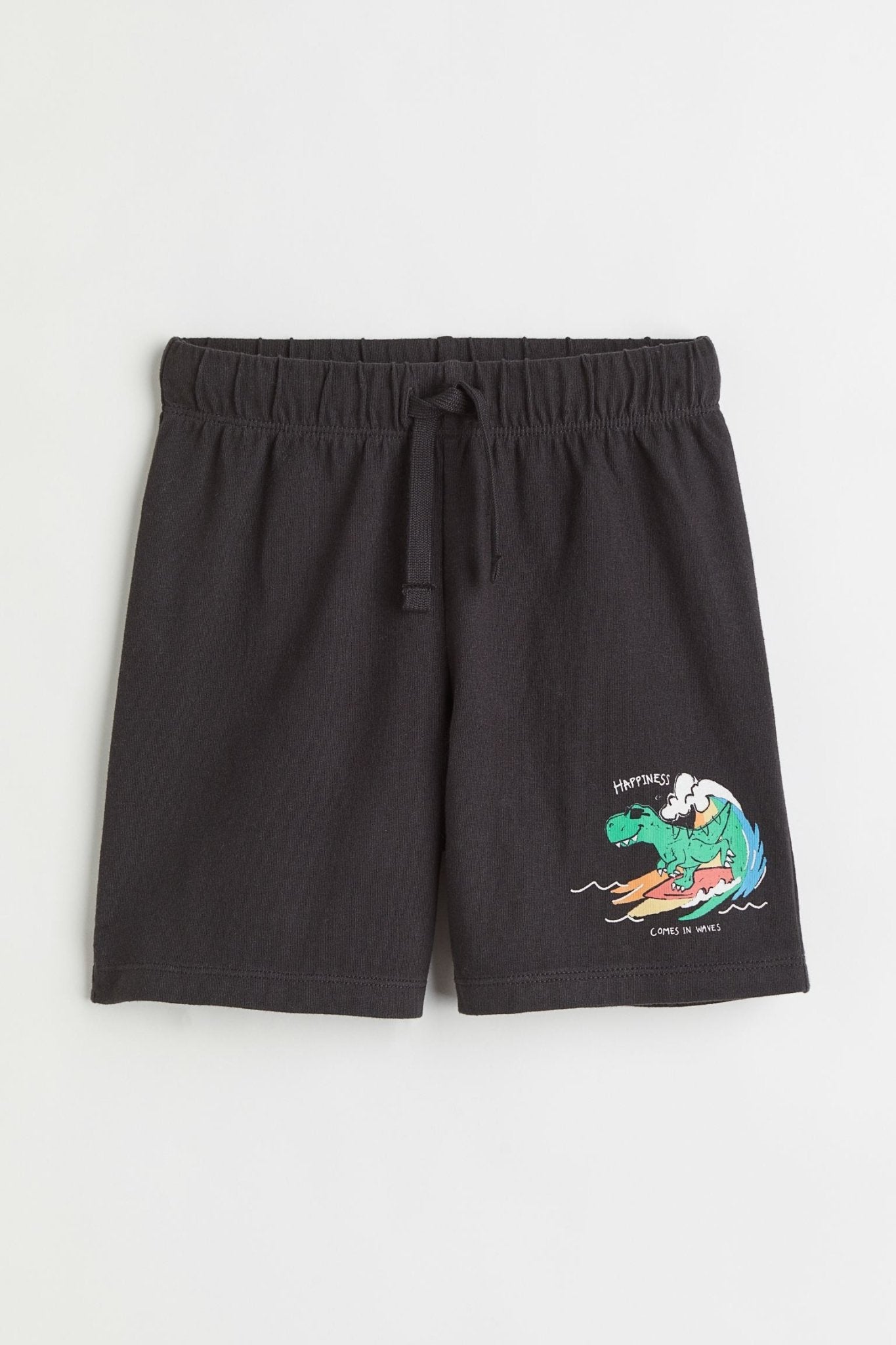 H&M Jersey Shorts Black/Dinosaur - BEAUTY BAR