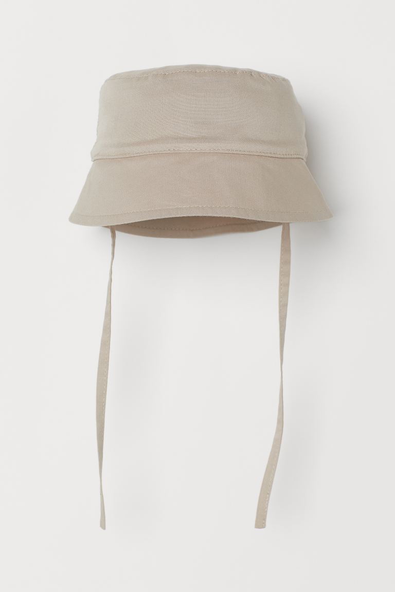 H&M Kids Cotton Sun Hat Light Beige - BEAUTY BAR