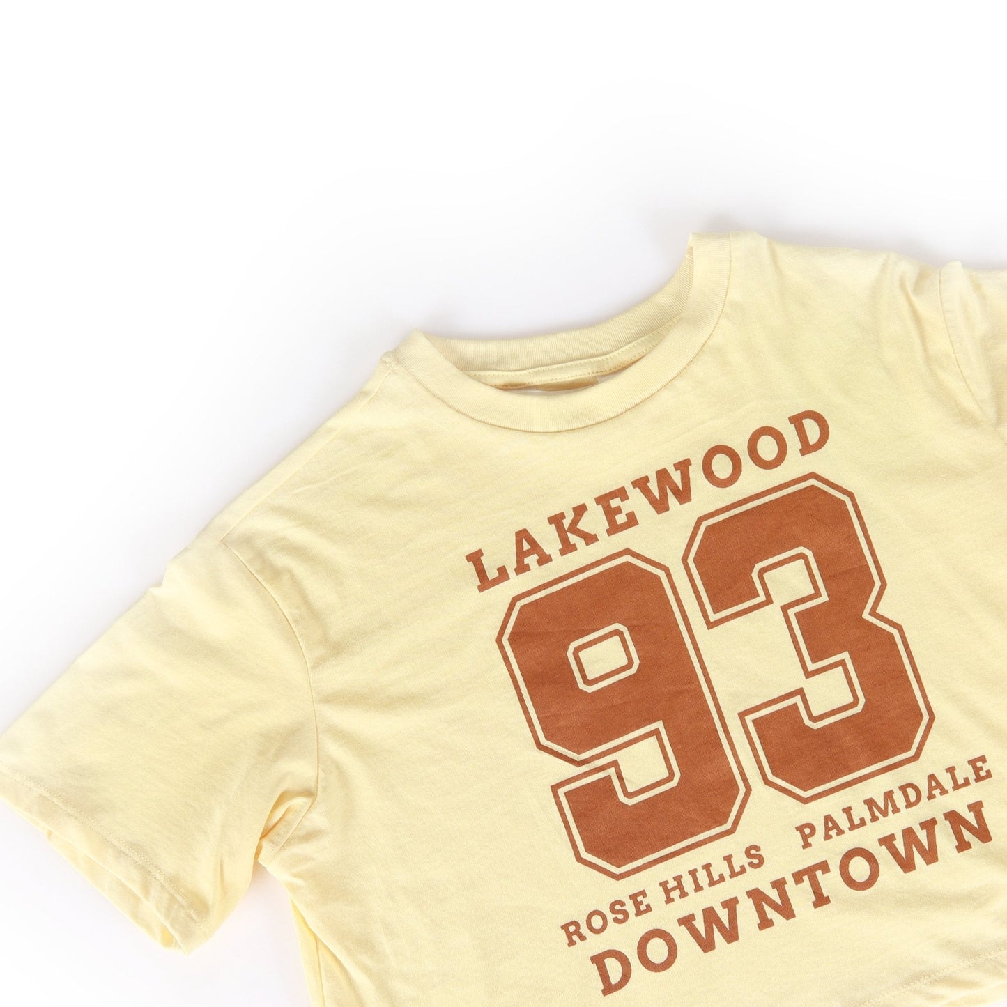 H&M Lakewood 93 Cropped Shirt Yellow - BEAUTY BAR