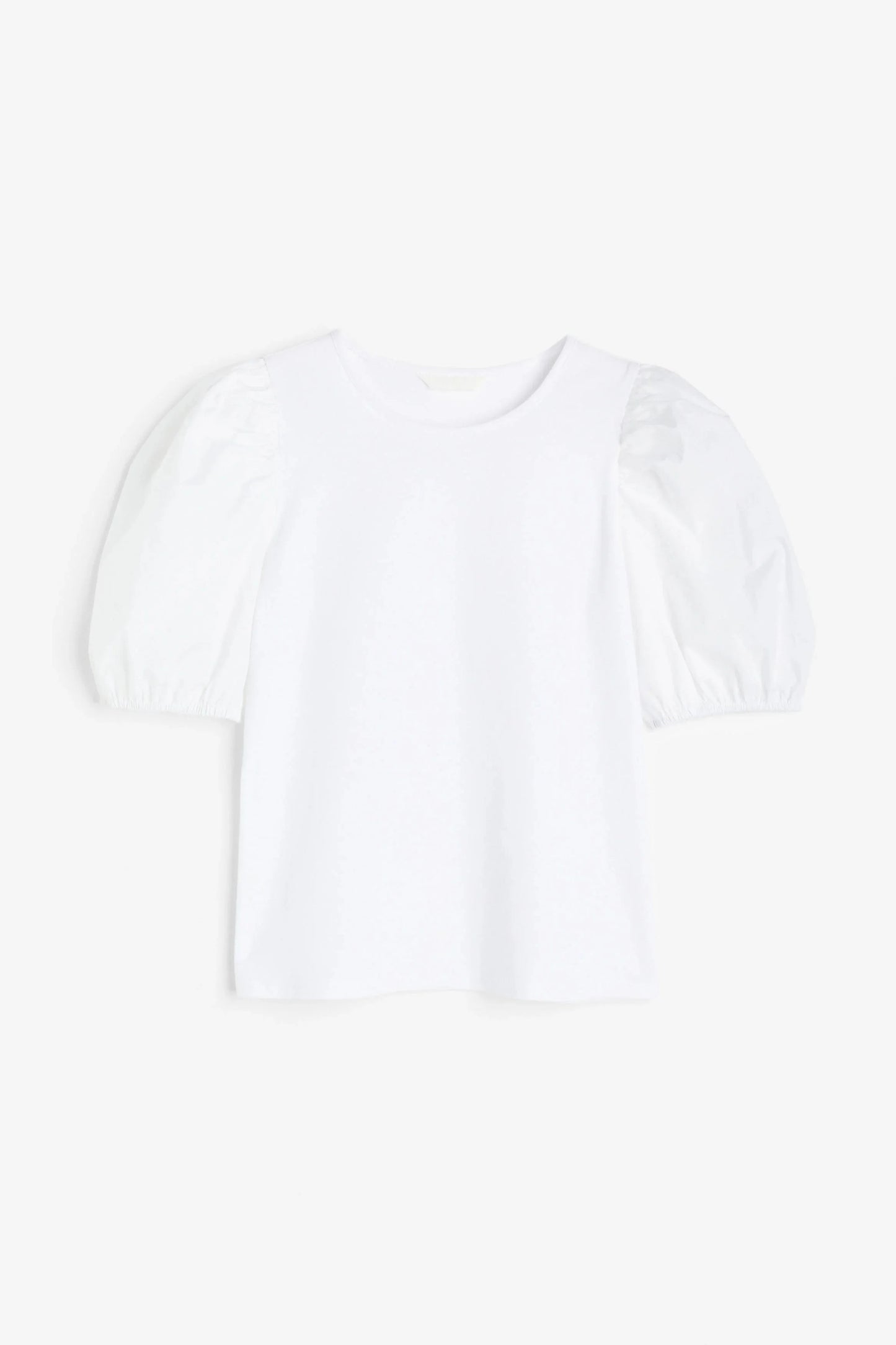 H&M Puff-sleeved top White - BEAUTY BAR